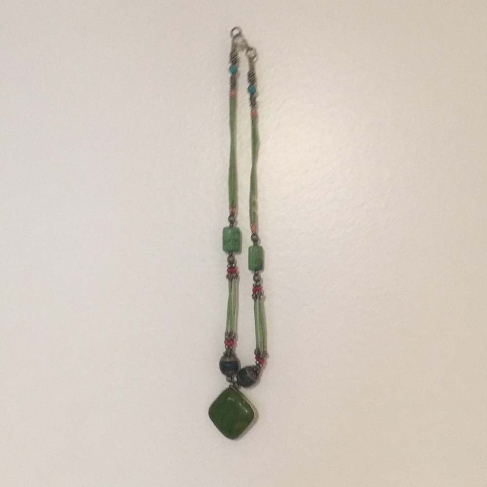 Unique stone and bead necklace from Pakistan.